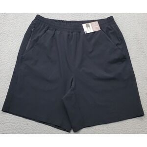 Berkley Jensen Running Shorts Mens M Black Woven 4-Way Stretch Moisture Wicking
